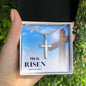 Faith Necklace - He's Risen Stainless Cross