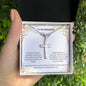 To My Beautiful Wife Stainless Cross Necklace