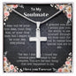 Stainless Cross Necklace With Love Note