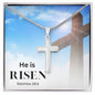 Faith Necklace - He's Risen Stainless Cross
