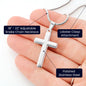 I Can Do All Things Through Him Stainless Cross Necklace
