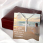 Faith Makes Things Possible Cross Necklace