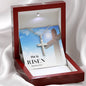Faith Necklace - He's Risen Stainless Cross