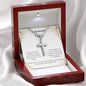 To My Beautiful Wife Stainless Cross Necklace