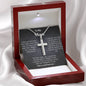 Stainless Cross Necklace - W/ Message