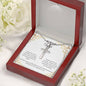 To My Beautiful Wife Stainless Cross Necklace