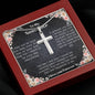 Stainless Cross Necklace With Love Note