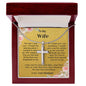 Stainless Cross Necklace - Wife