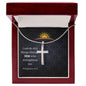 I Can Do All Things Through Him Stainless Cross Necklace