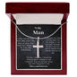 Stainless Cross Necklace - W/ Message