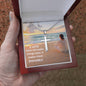 Faith Makes Things Possible Cross Necklace