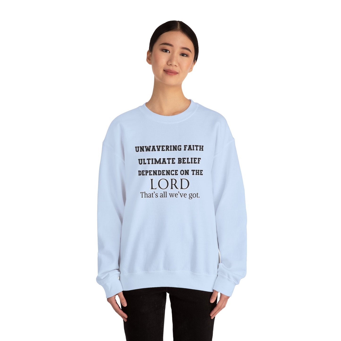 Unwavering Faith Unisex Heavy Blend™ Crewneck Sweatshirt