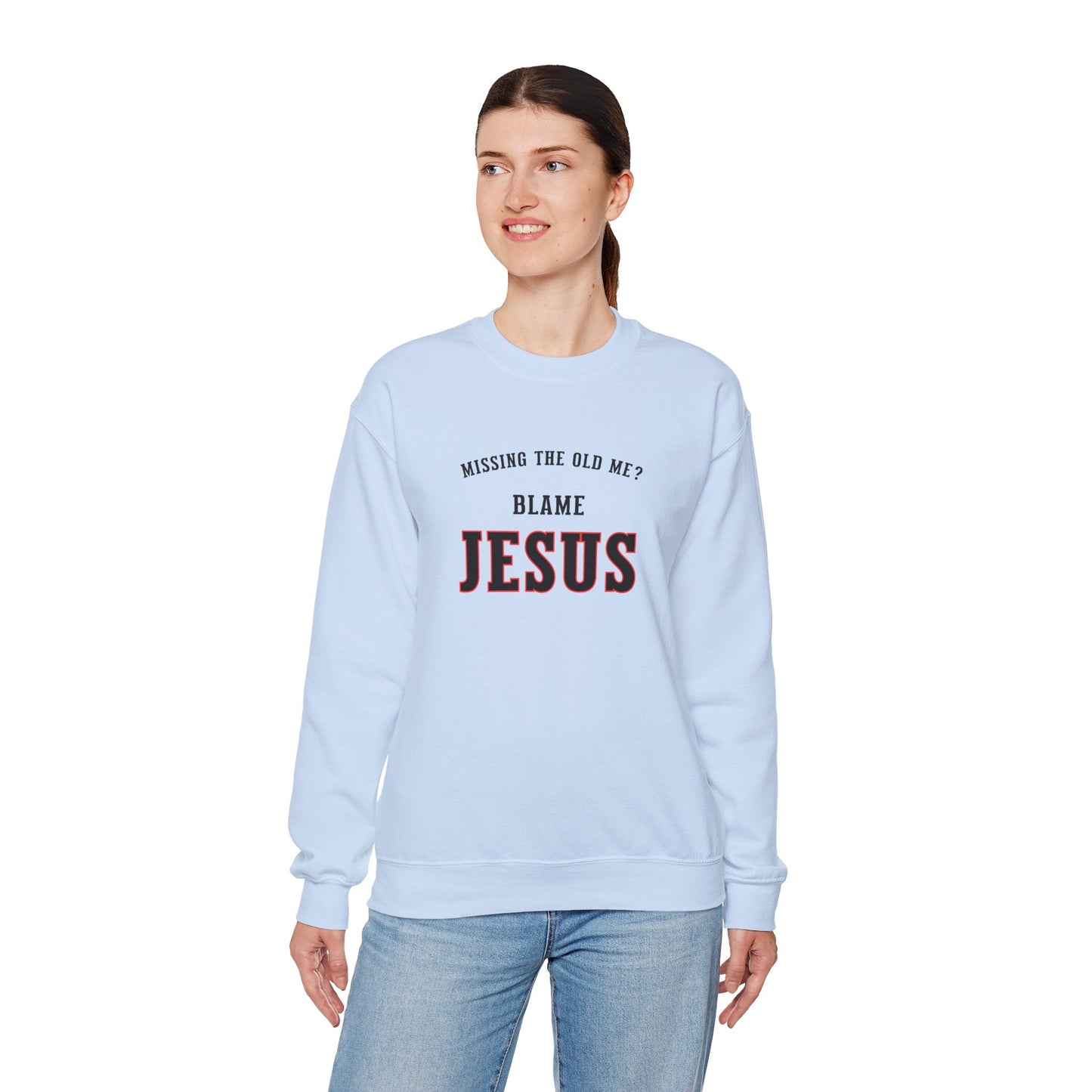 Blame Jesus Unisex Heavy Blend™ Crewneck Sweatshirt