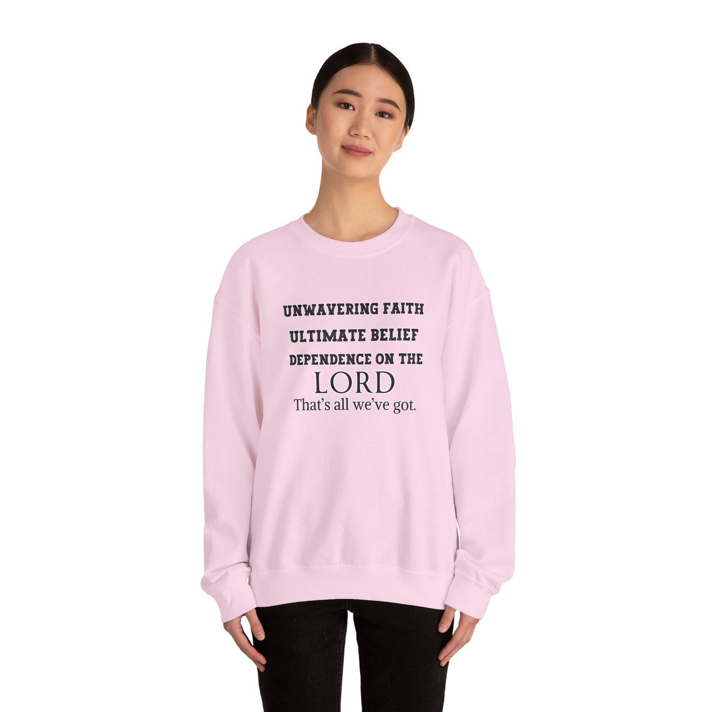 Unwavering Faith Unisex Heavy Blend™ Crewneck Sweatshirt