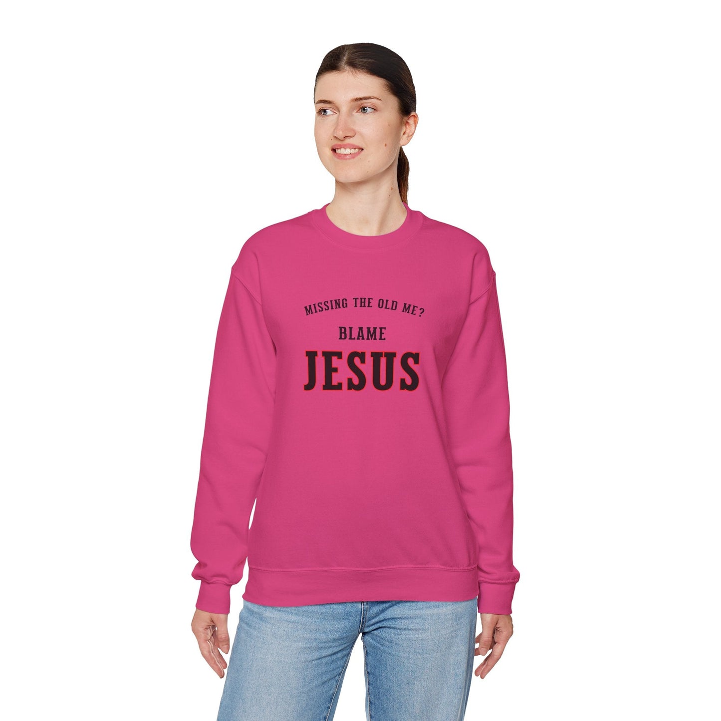 Blame Jesus Unisex Heavy Blend™ Crewneck Sweatshirt