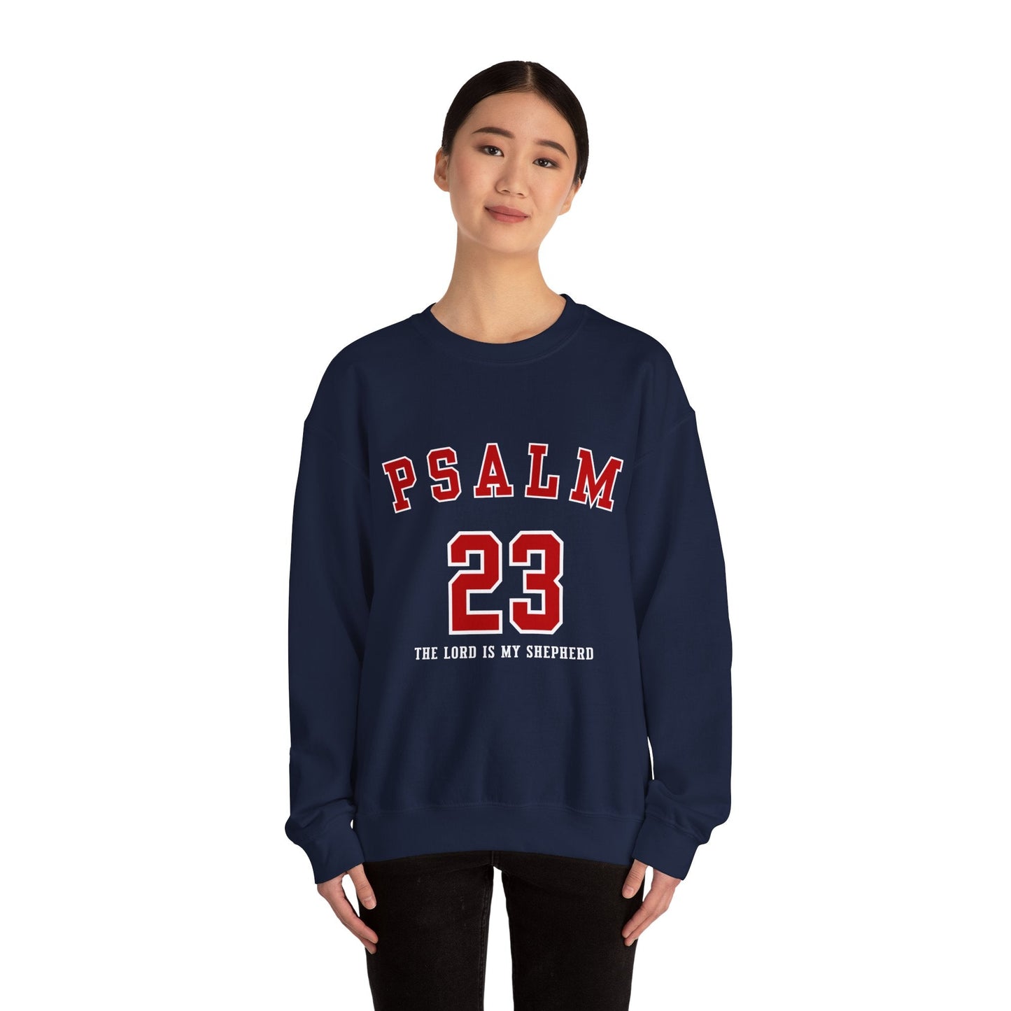 Psalm 23 The Lord Is My Shepherd Unisex Heavy Blend™ Crewneck Sweatshirt