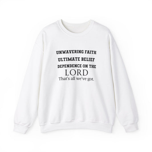 Unwavering Faith Unisex Heavy Blend™ Crewneck Sweatshirt