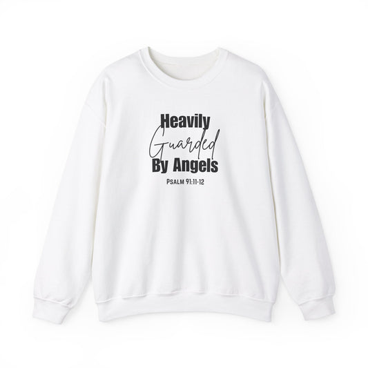 Heavily Guarded By Angels Unisex Heavy Blend™ Crewneck Sweatshirt