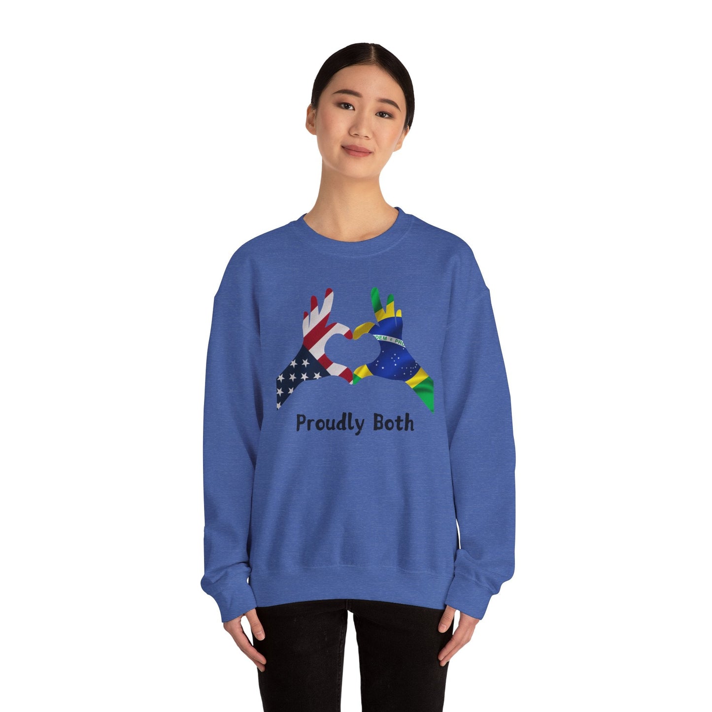 Proudly Both Unisex Heavy Blend™ Crewneck Sweatshirt