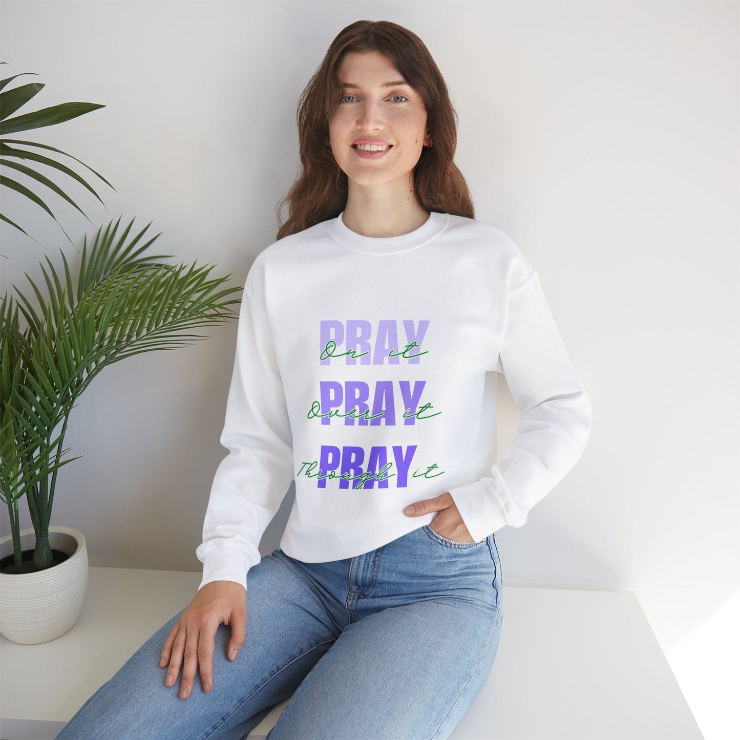 Pray Pray Pray Unisex Heavy Blend™ Crewneck Sweatshirt