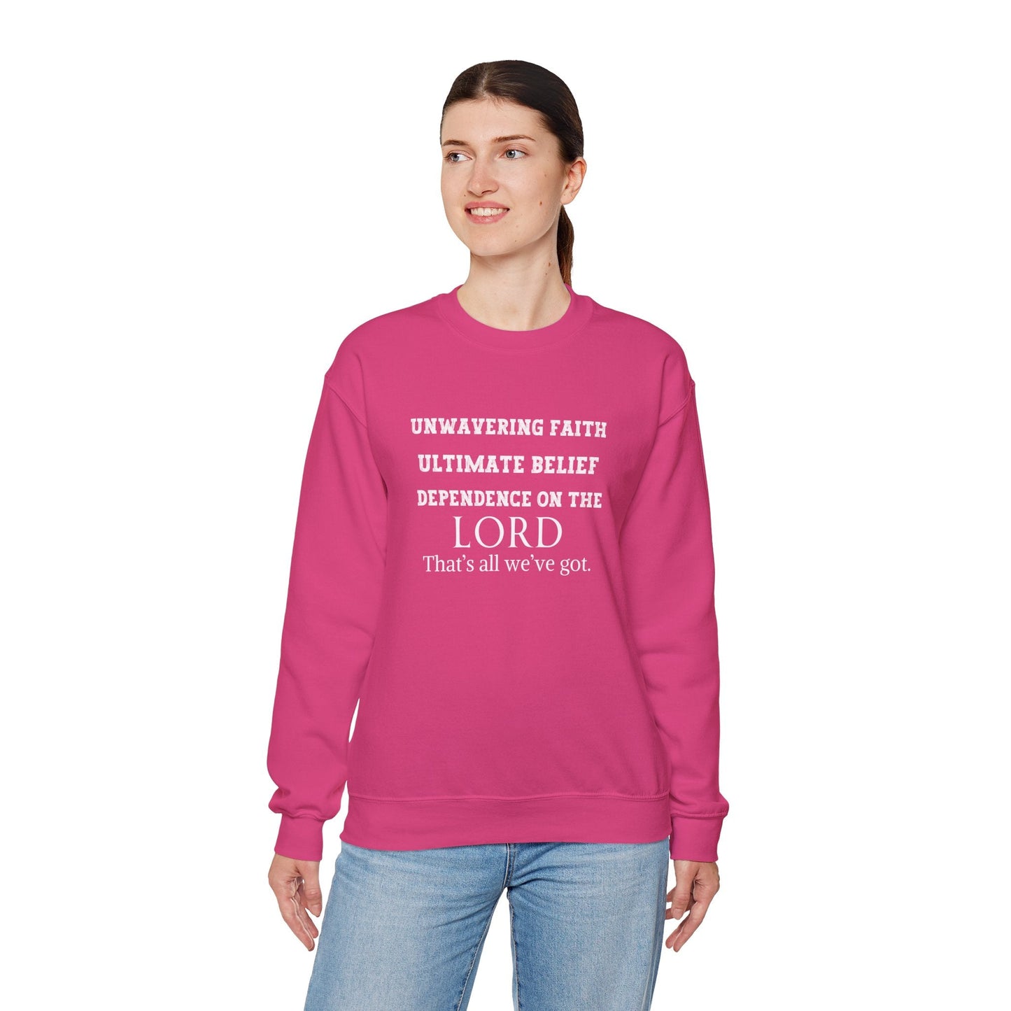 Unwavering Faith Unisex Heavy Blend™ Crewneck Sweatshirt