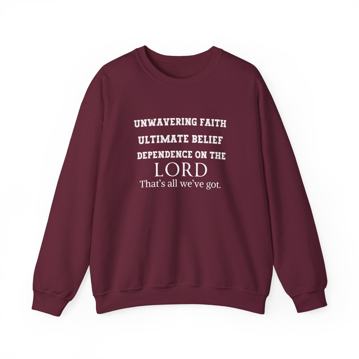 Unwavering Faith Unisex Heavy Blend™ Crewneck Sweatshirt