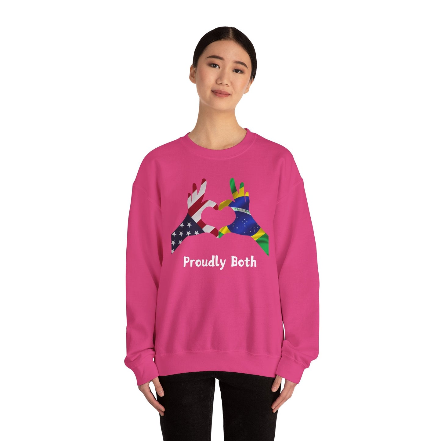 Proudly Both Unisex Heavy Blend™ Crewneck Sweatshirt