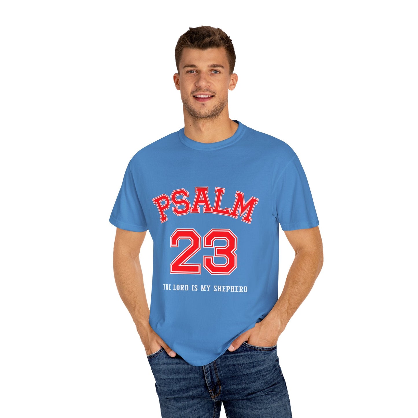 Psalm 23 Unisex Garment-Dyed T-shirt