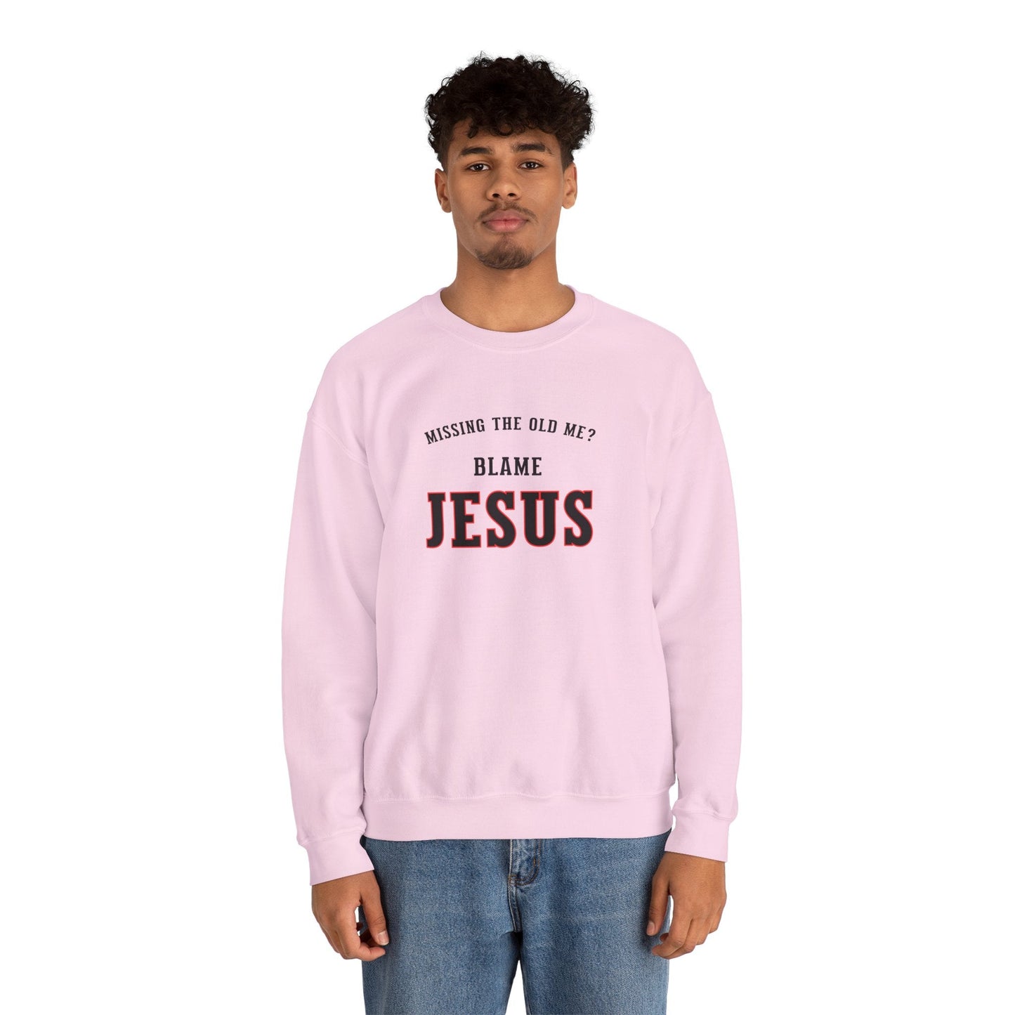 Blame Jesus Unisex Heavy Blend™ Crewneck Sweatshirt