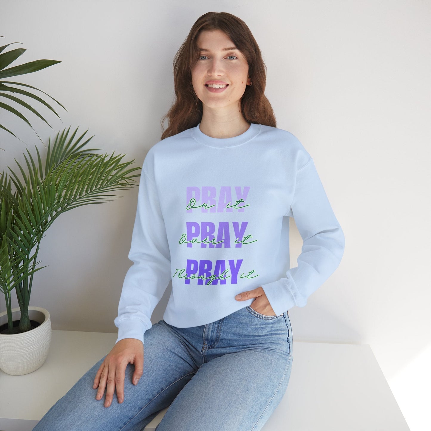 Pray Pray Pray Unisex Heavy Blend™ Crewneck Sweatshirt