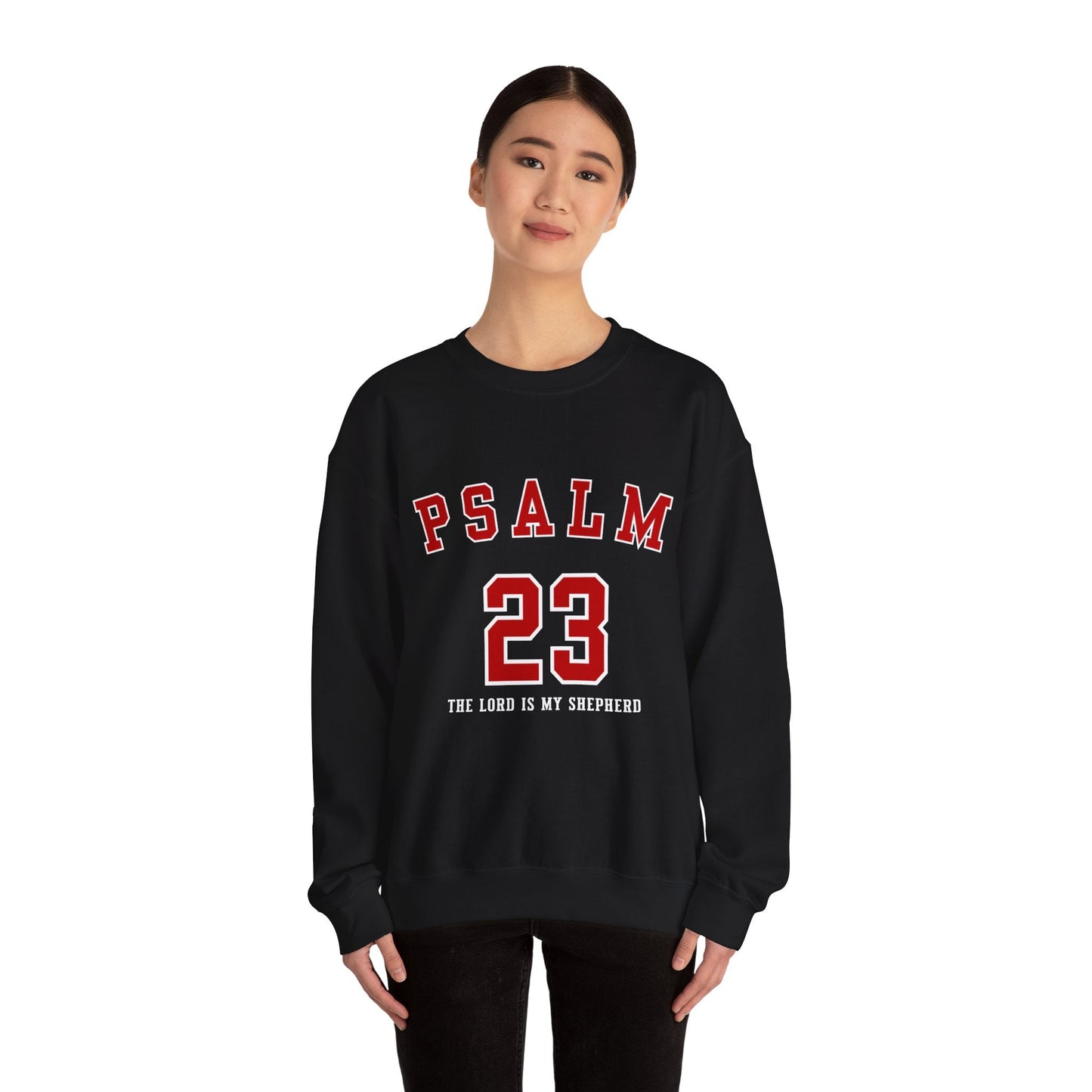 Psalm 23 The Lord Is My Shepherd Unisex Heavy Blend™ Crewneck Sweatshirt
