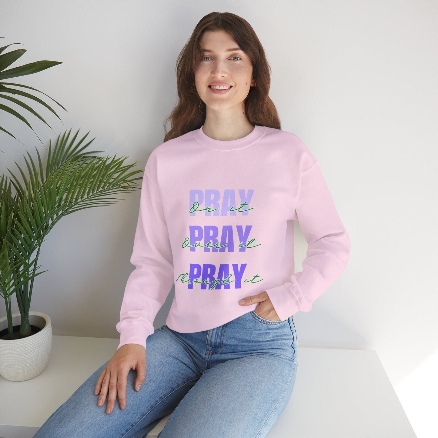 Pray Pray Pray Unisex Heavy Blend™ Crewneck Sweatshirt