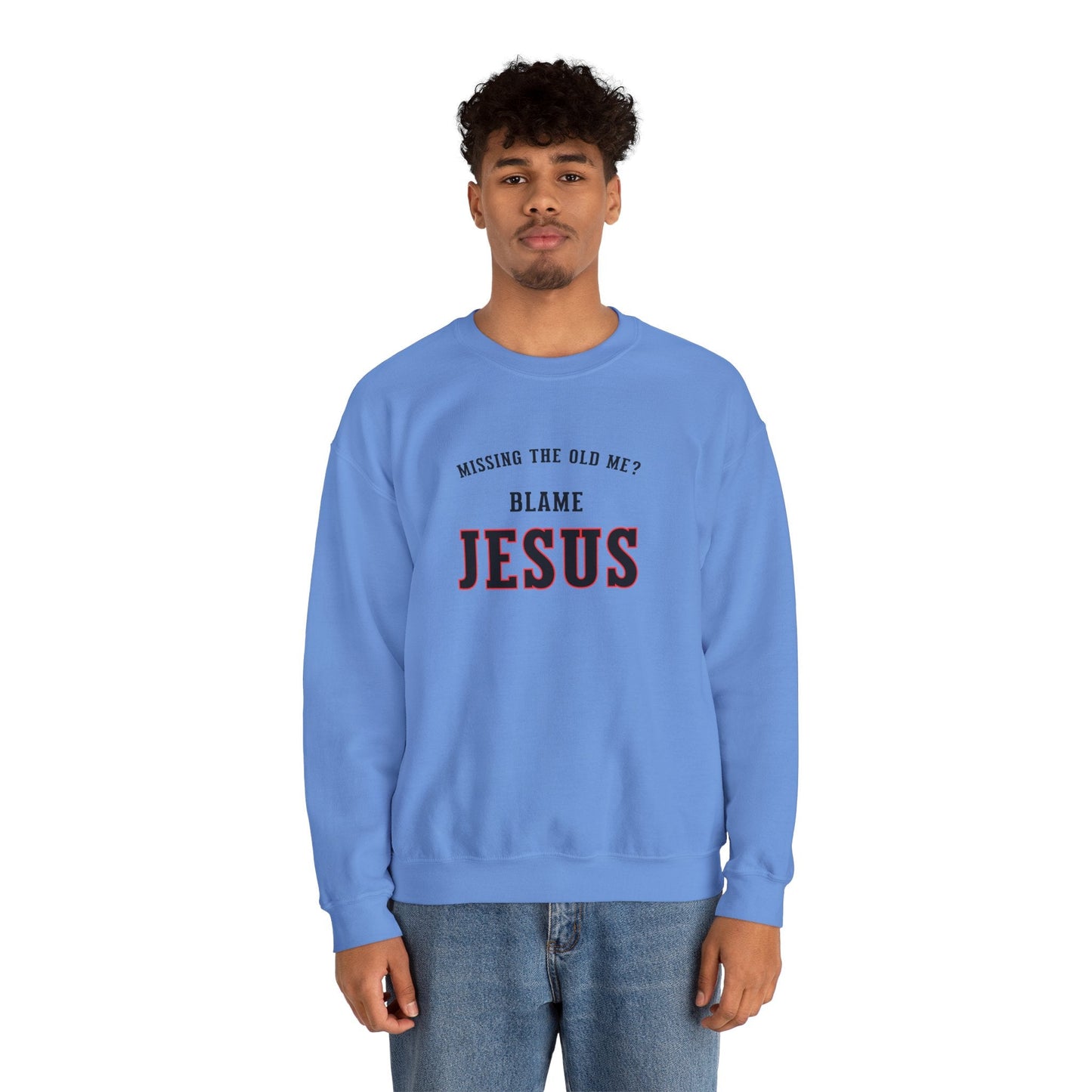 Blame Jesus Unisex Heavy Blend™ Crewneck Sweatshirt