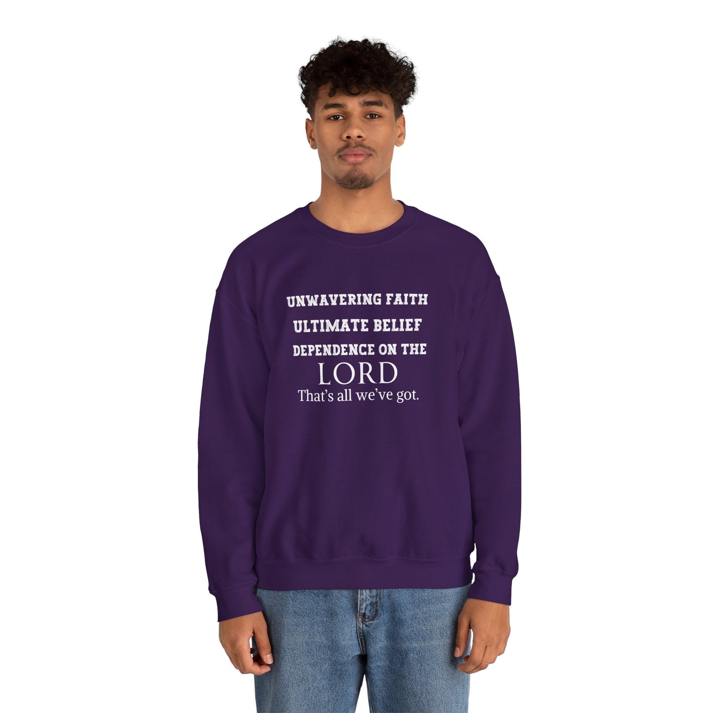 Unwavering Faith Unisex Heavy Blend™ Crewneck Sweatshirt