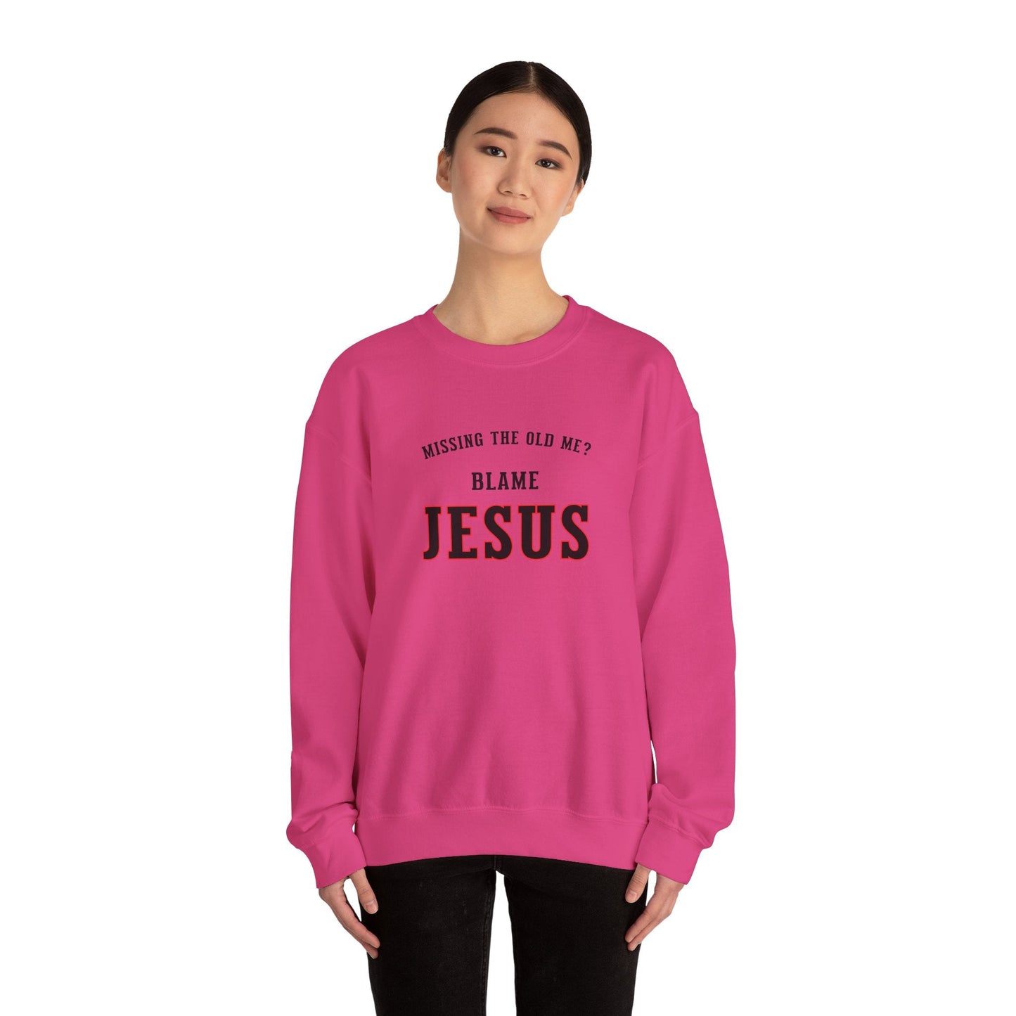 Blame Jesus Unisex Heavy Blend™ Crewneck Sweatshirt