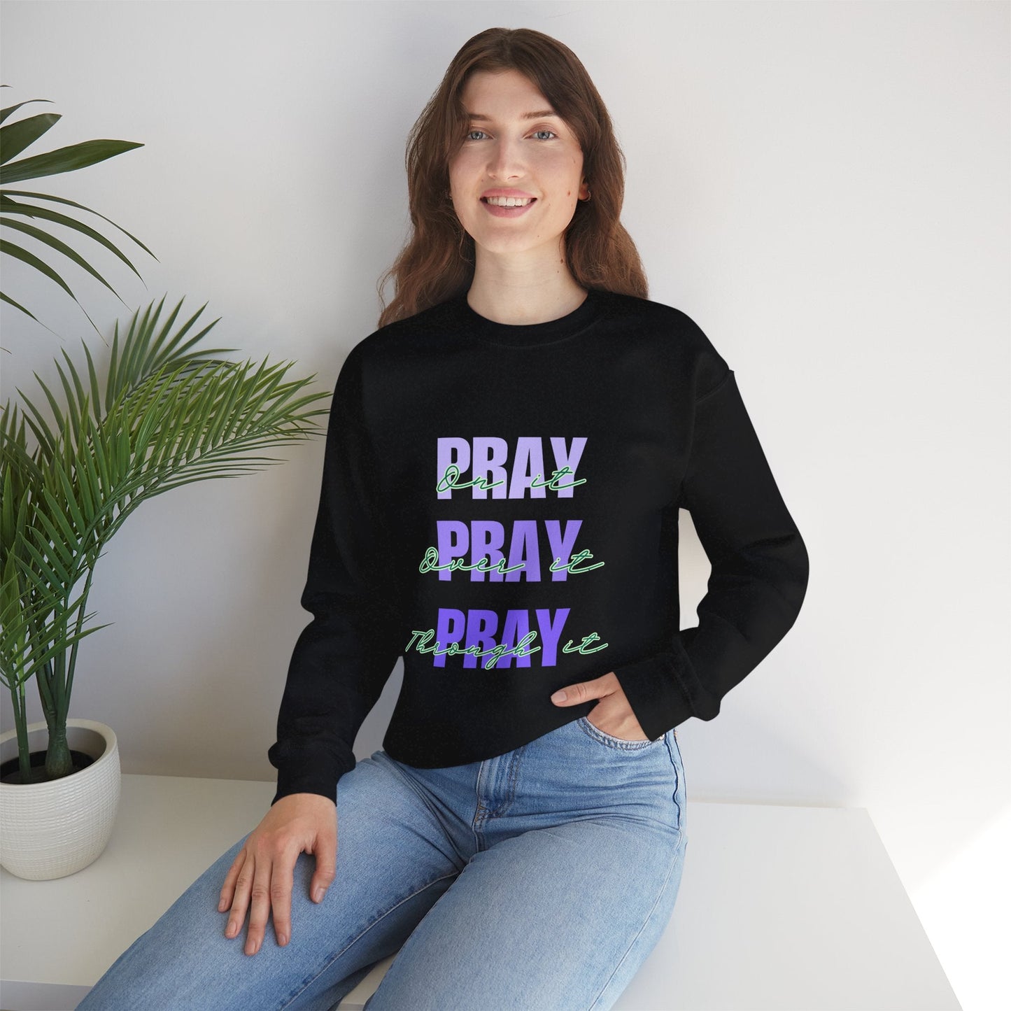 Pray Pray Pray Unisex Heavy Blend™ Crewneck Sweatshirt