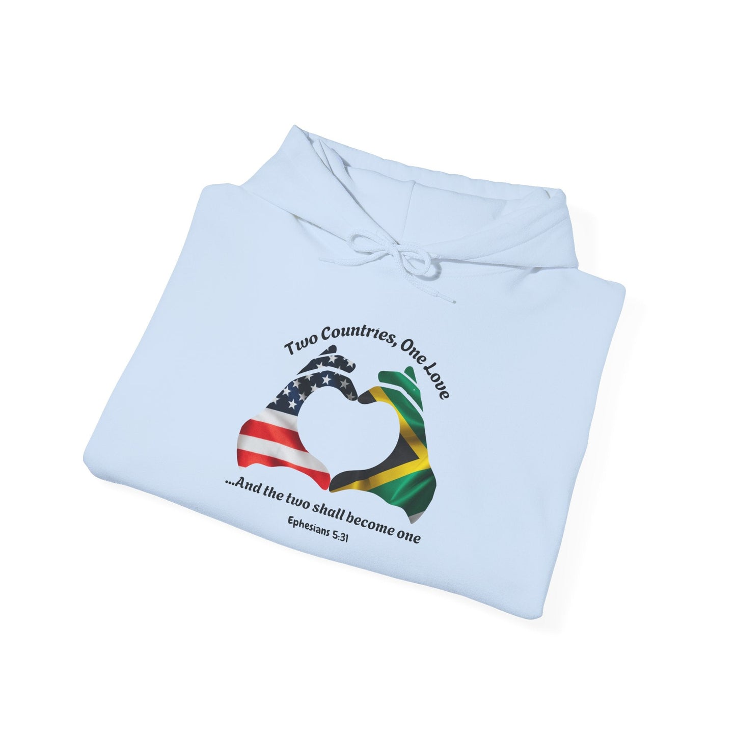 Custom Flags The two Shall become one Unisex Heavy Blend™ Hooded Sweatshirt