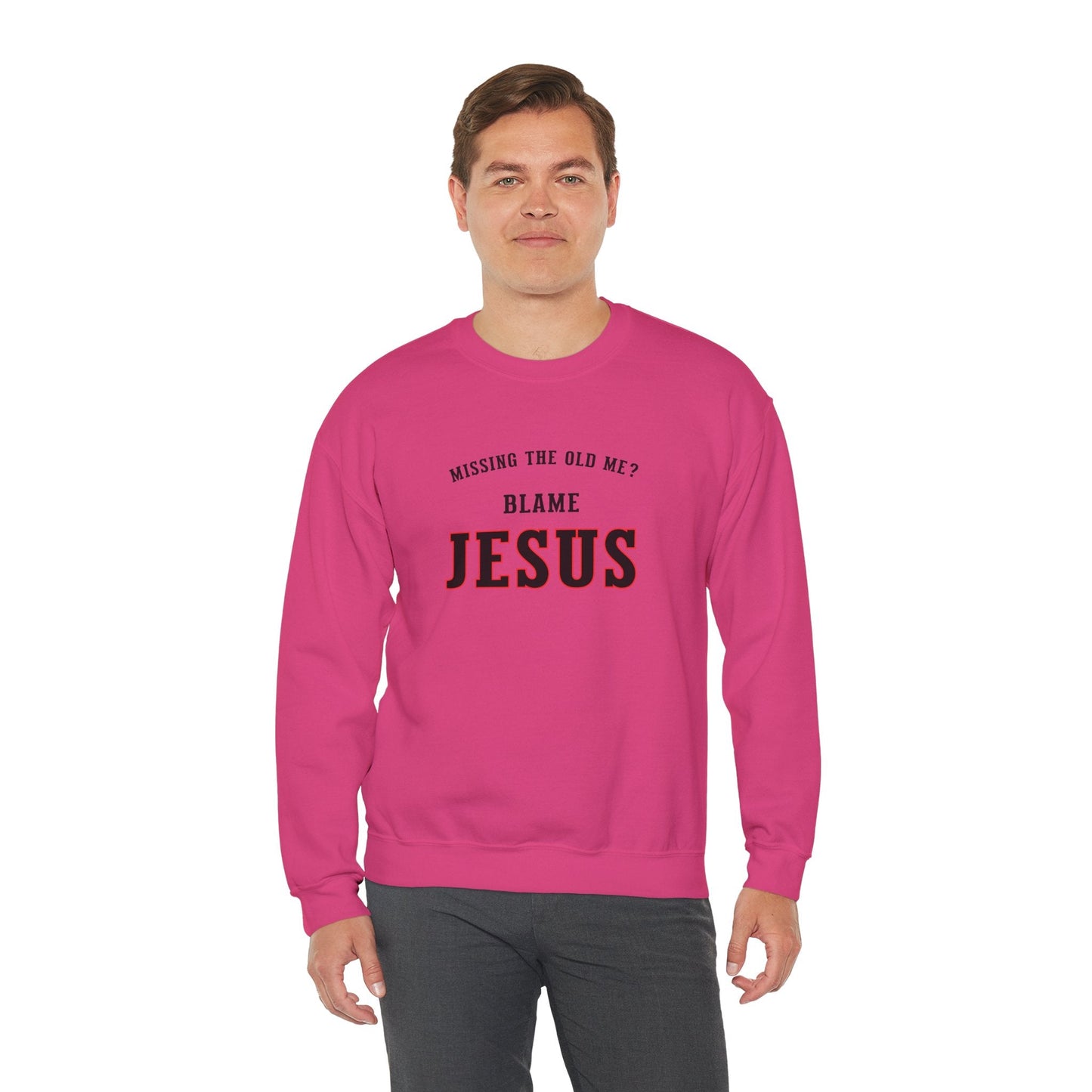 Blame Jesus Unisex Heavy Blend™ Crewneck Sweatshirt