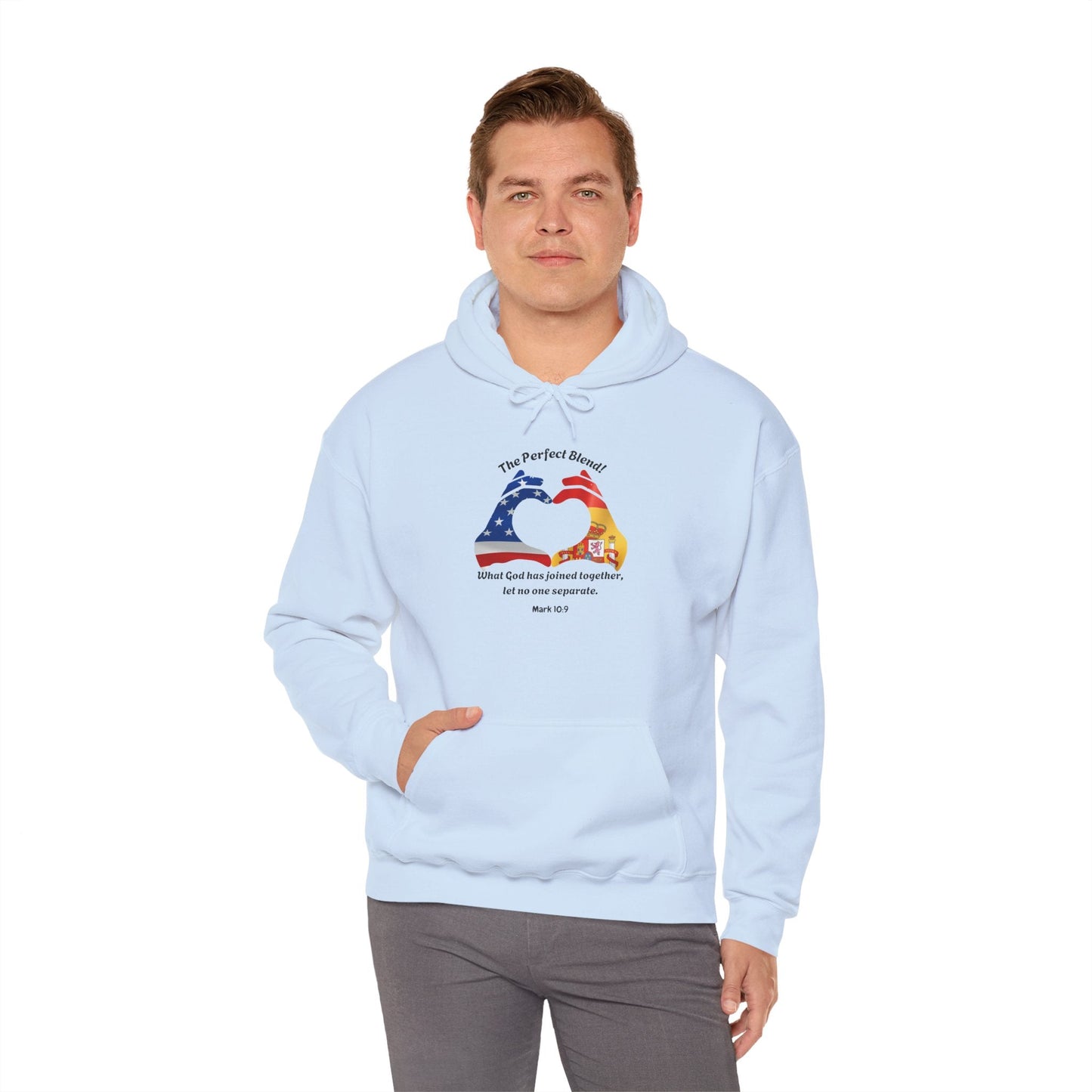 Custom Couple's Flags Unisex Heavy Blend™ Hooded Sweatshirt