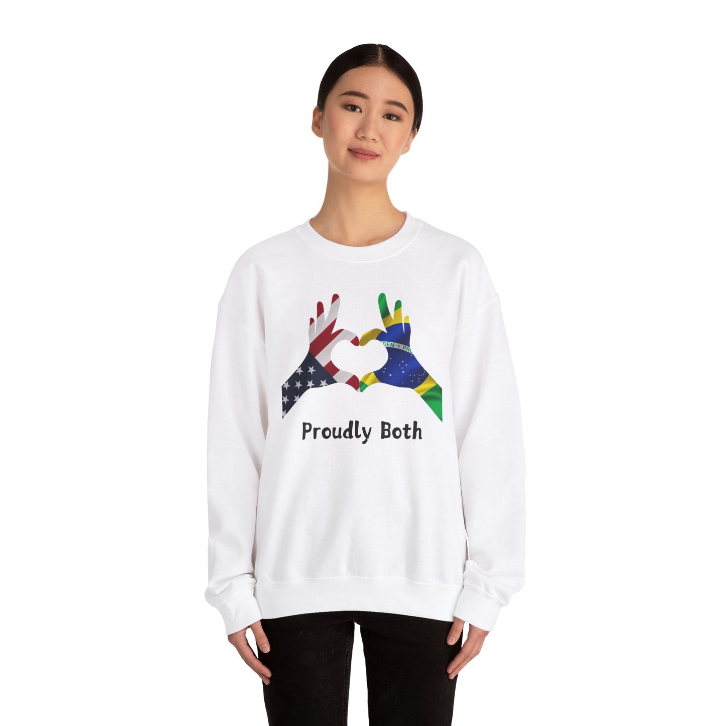 Proudly Both Unisex Heavy Blend™ Crewneck Sweatshirt