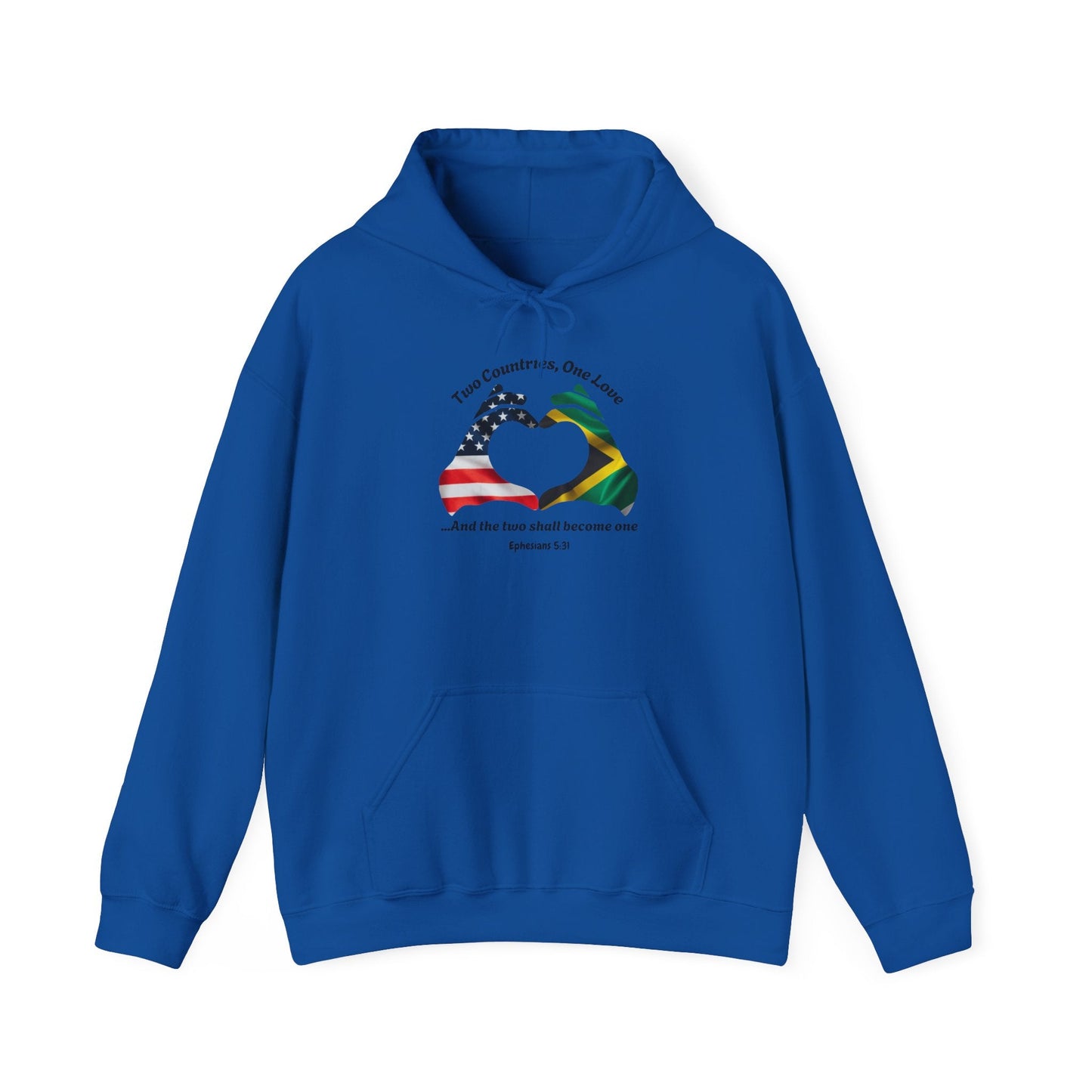 Custom Flags The two Shall become one Unisex Heavy Blend™ Hooded Sweatshirt