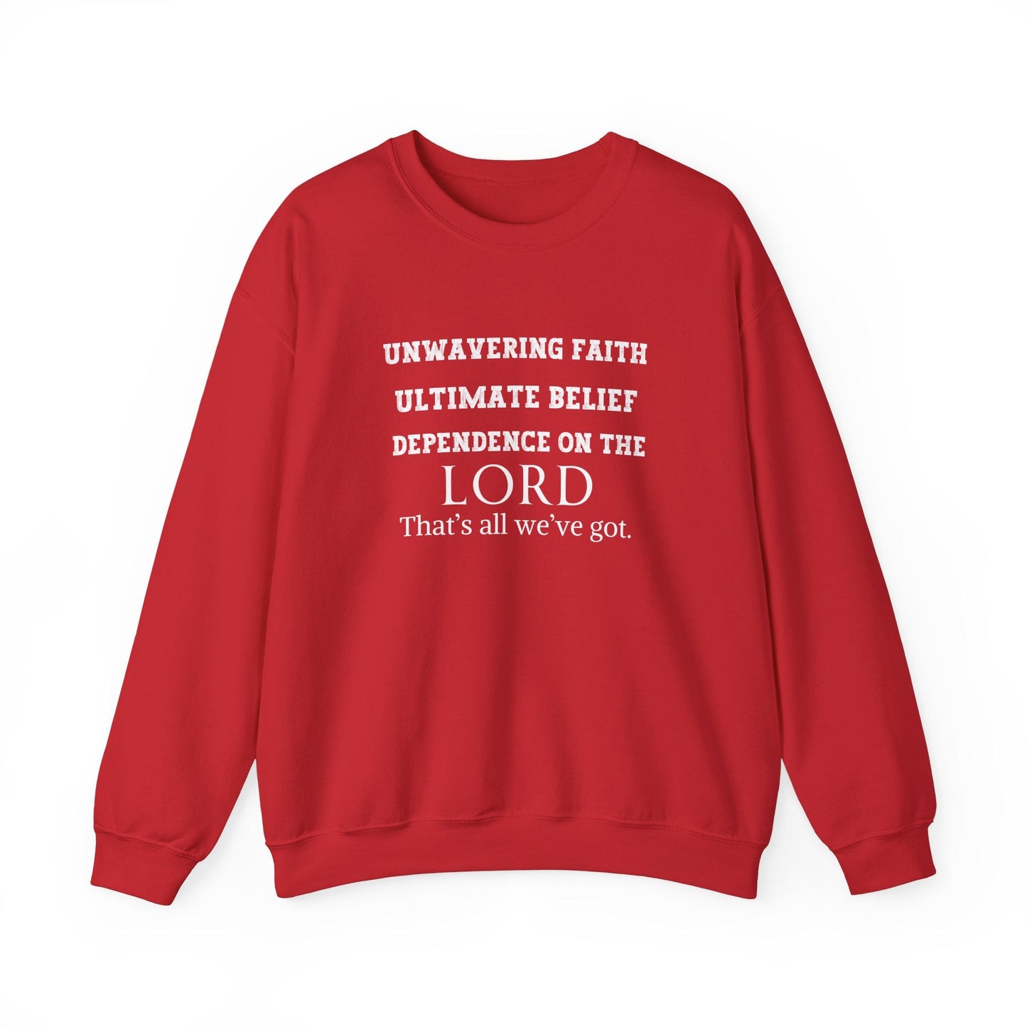 Unwavering Faith Unisex Heavy Blend™ Crewneck Sweatshirt