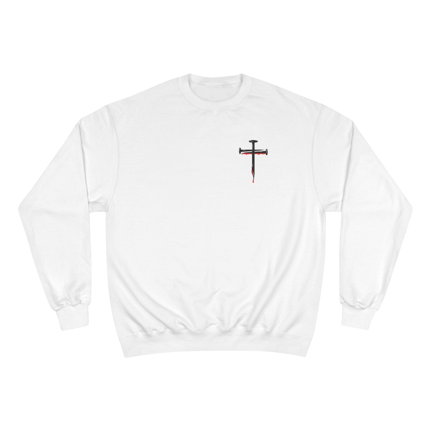 Jesus Saves Champion Sweatshirt with Inspirational Jesus Quote - Faith-Based Apparel, Christian Gift, Cozy Sweatshirt, Religious Statement Wear