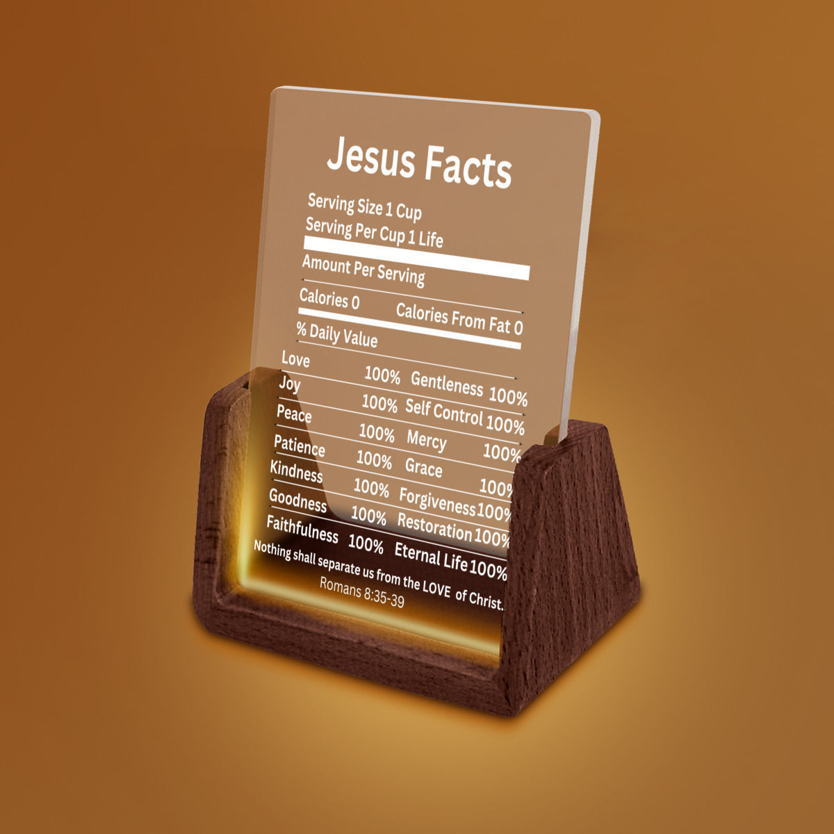 Jesus Facts Table Lamp