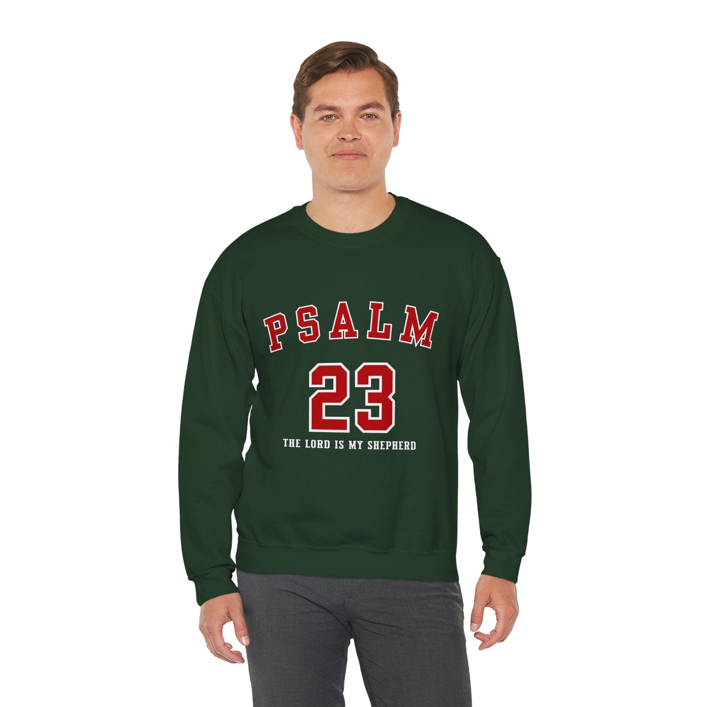 Psalm 23 The Lord Is My Shepherd Unisex Heavy Blend™ Crewneck Sweatshirt