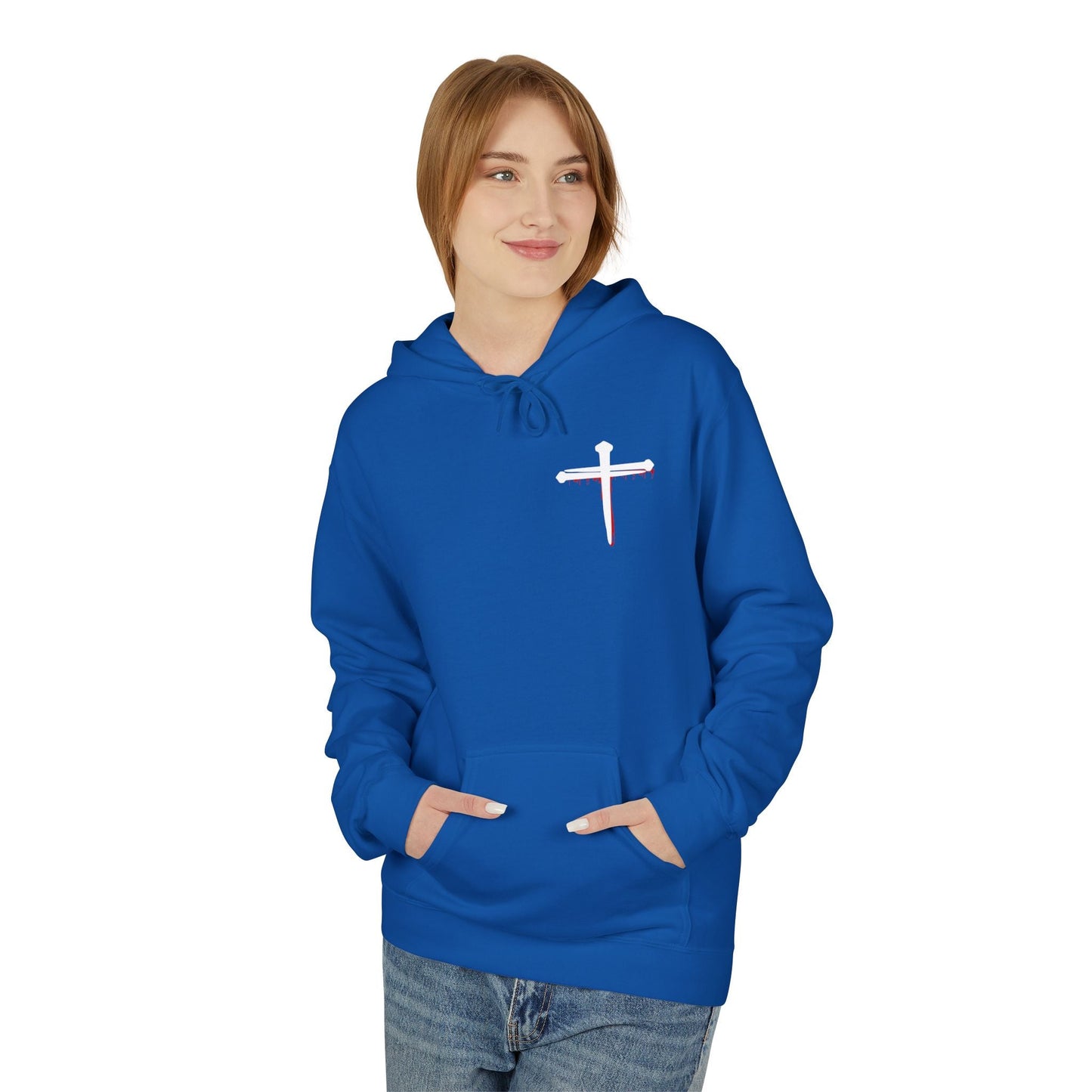 Jesus Saves Unisex Religious Fleece Hoodie | Apparel, Christian Hoodie, Inspirational Wear, Faith-Based Gift, Casual Churchwear