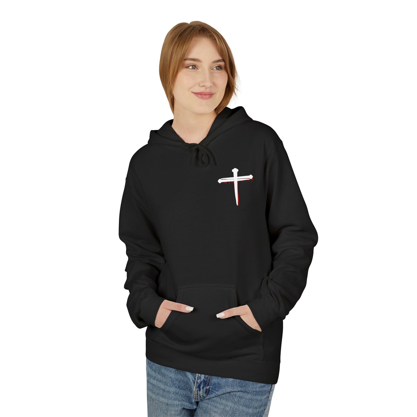 Jesus Saves Unisex Religious Fleece Hoodie | Apparel, Christian Hoodie, Inspirational Wear, Faith-Based Gift, Casual Churchwear