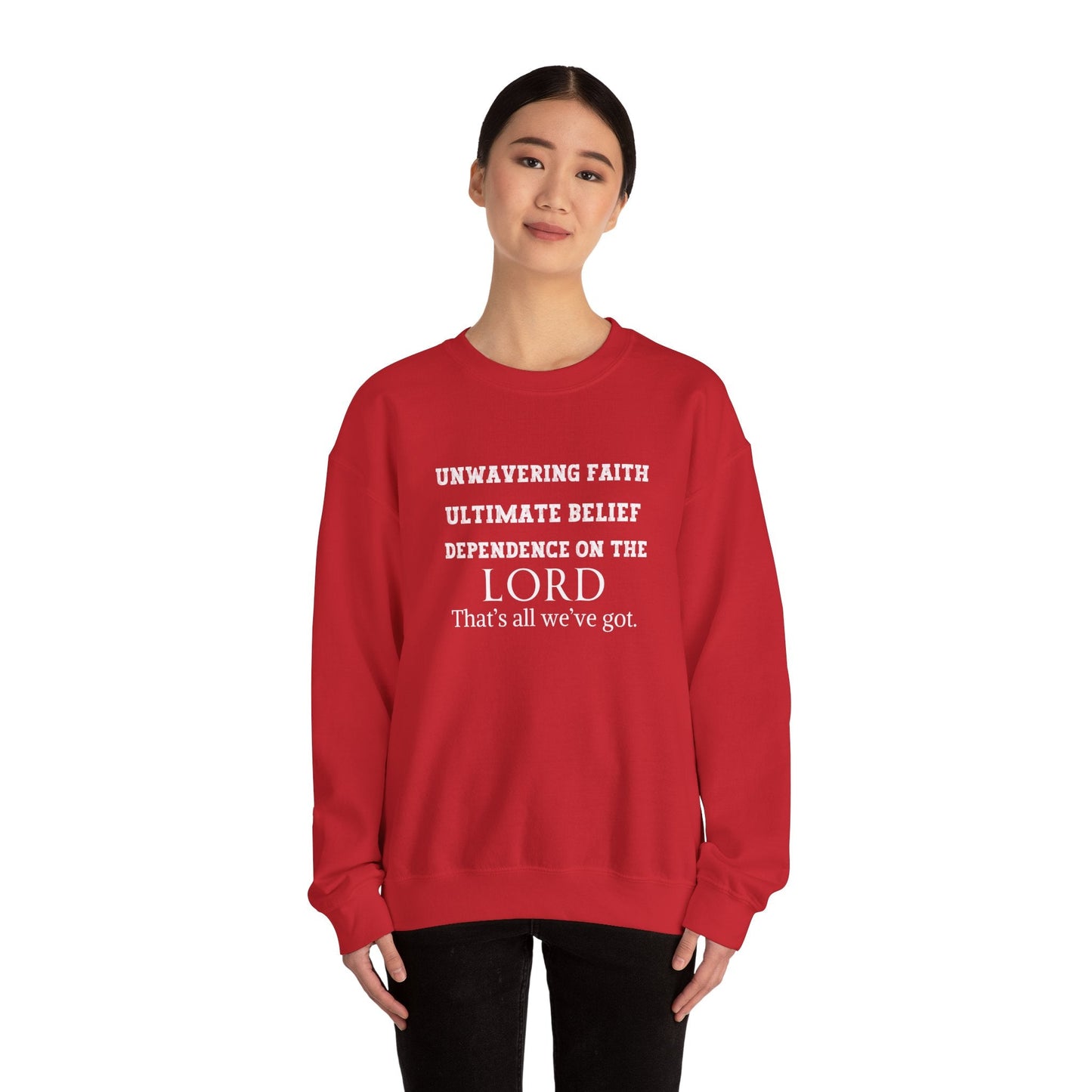 Unwavering Faith Unisex Heavy Blend™ Crewneck Sweatshirt