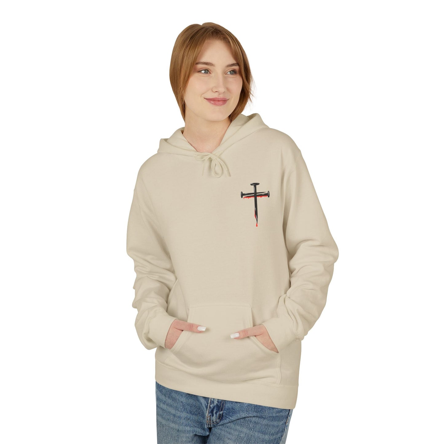 Jesus Saves Unisex Religious Fleece Hoodie | Apparel, Christian Hoodie, Inspirational Wear, Faith-Based Gift, Casual Churchwear