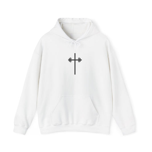 Faith-Inspired Fitness Hoodie - It's Always God Unisex Heavy Blend™ Sweatshirt with Lion & Barbell Design